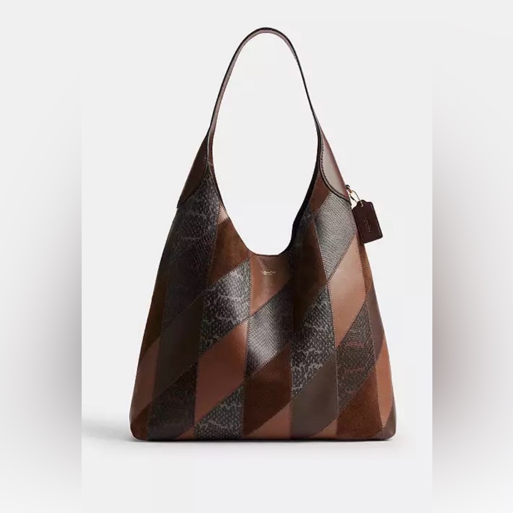 NWT Authentic COACH Snakeskin Patchwork Brooklyn … - image 1